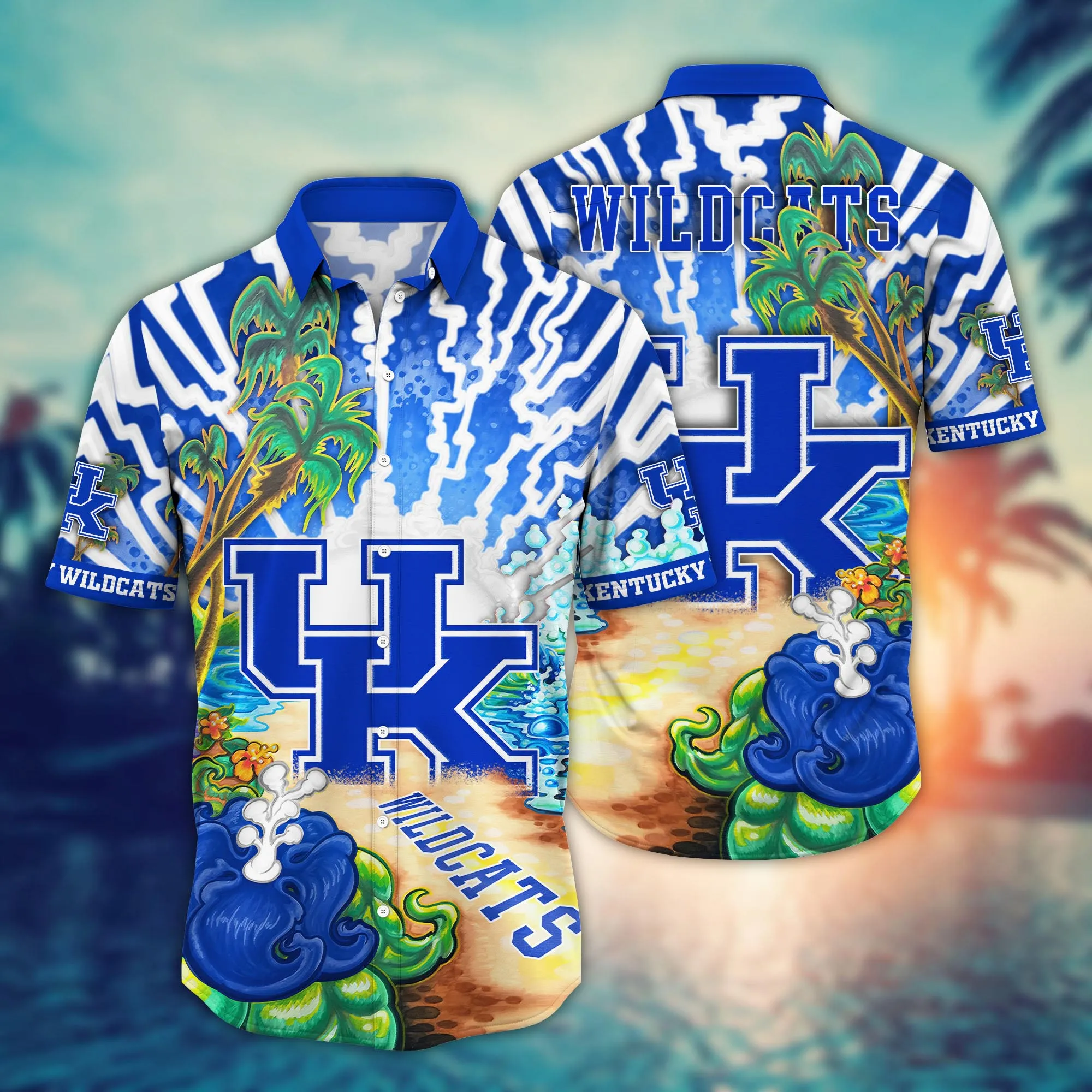 Kentucky Wildcats NCAA Hawaiian Shirt Sandcastlestime Aloha Shirt