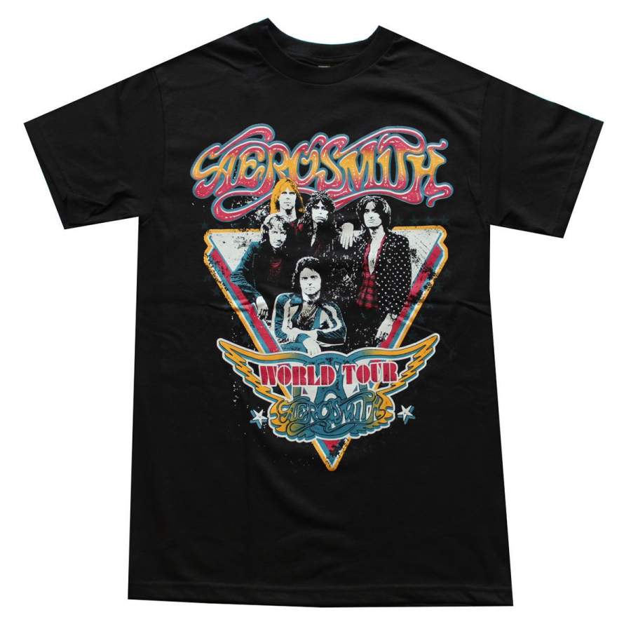 Aerosmith World Tour Men’s T- Shirt Black