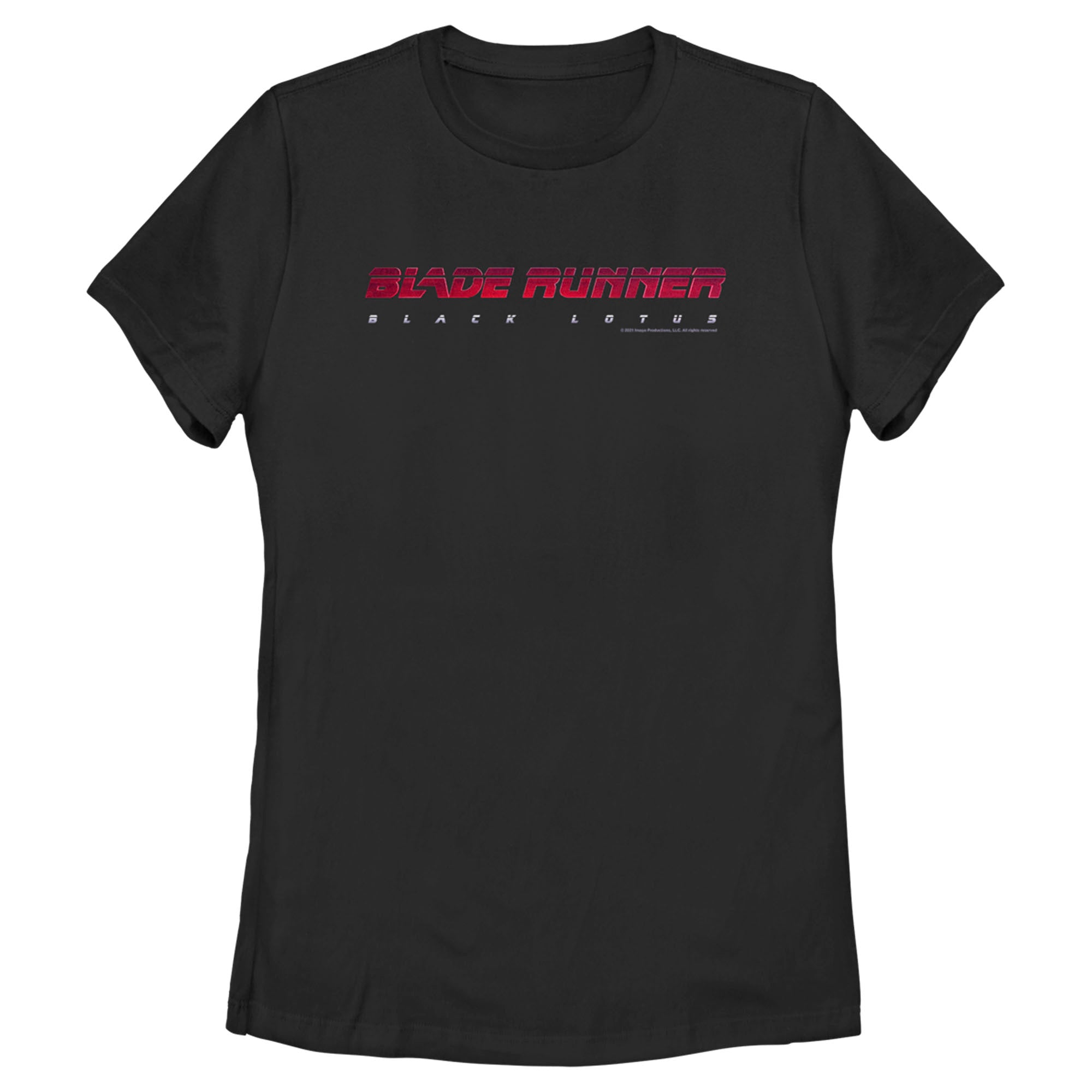 Women’S Blade Runner: Black Lotus Red And White Logo T-Shirt