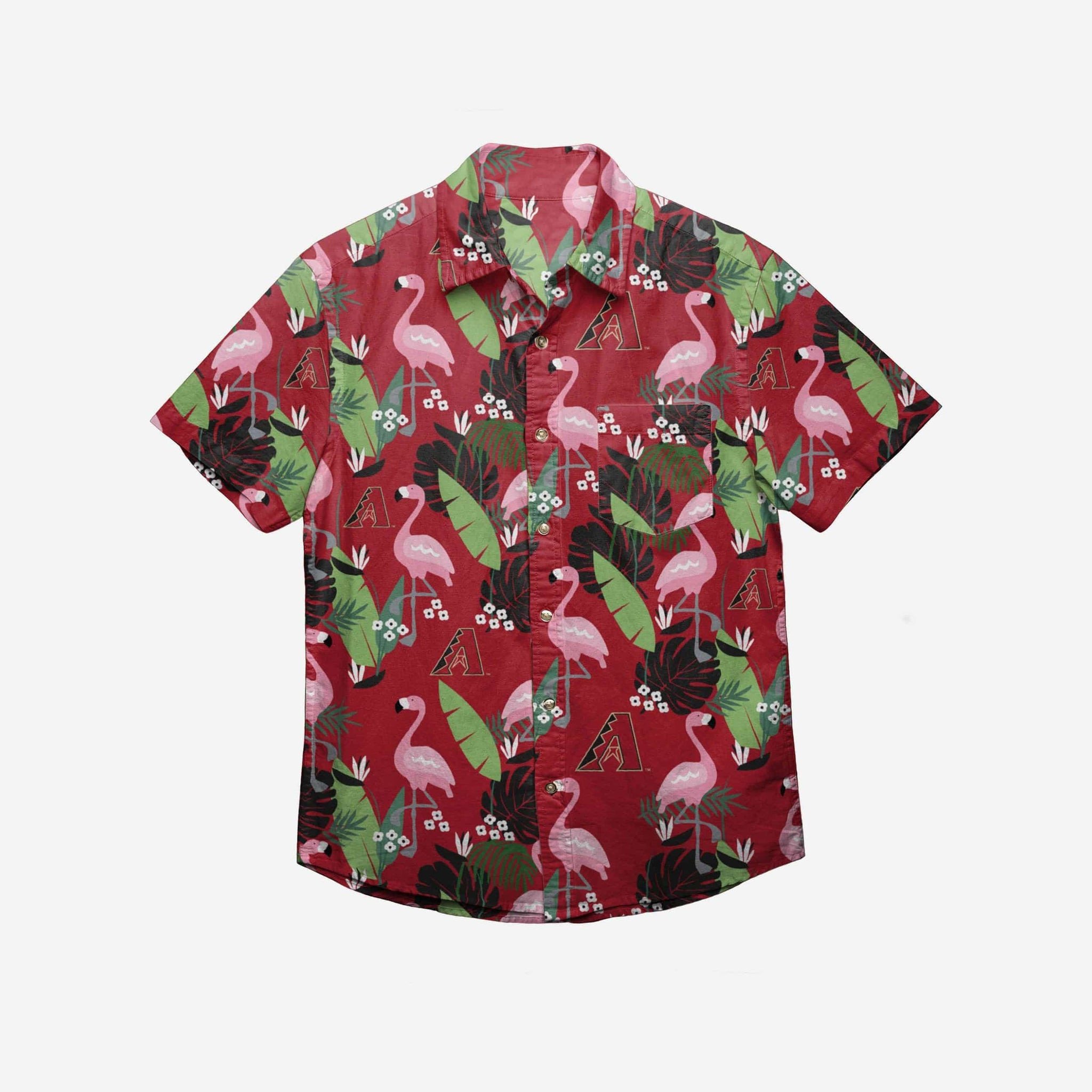 Arizona Diamondbacks Floral Button Up Hawaii Shirt Ha35101