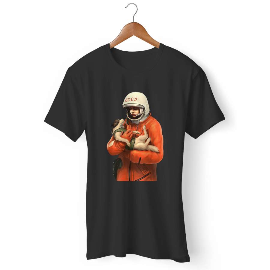 Jurij Gagarin And Dog Man’s T-Shirt