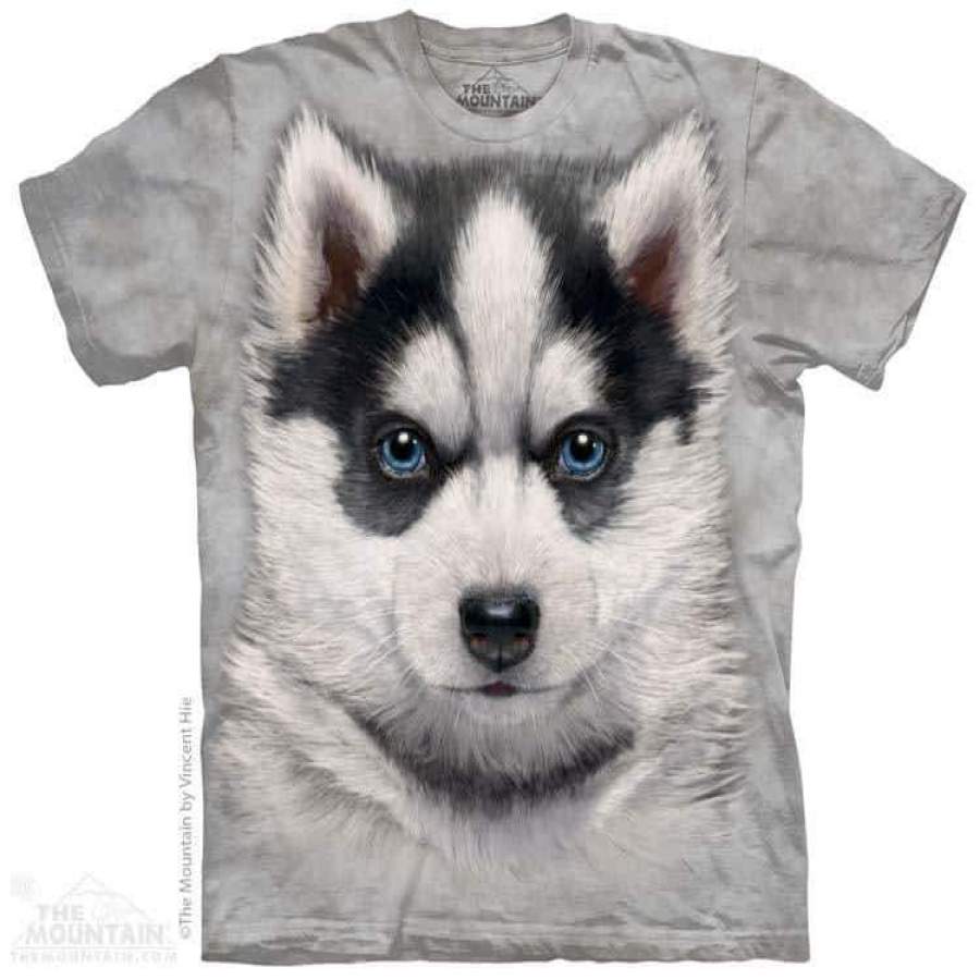 Siberian Husky Puppy Adult T-Shirt