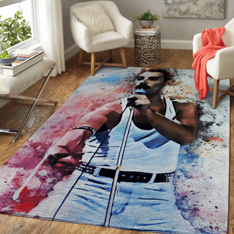 Freddie Mercury – Queen Band Music Art For Fans Area Rug