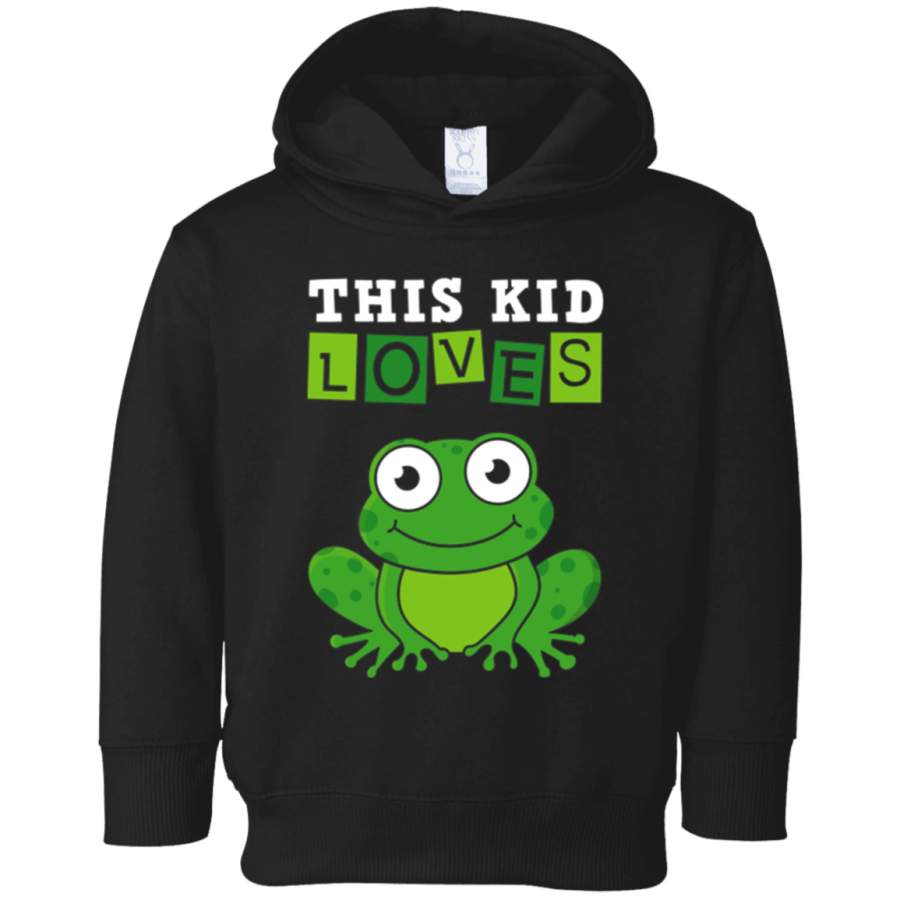 This Kid Loves Frogs T-Shirt Cute Costume Funny Animal Tee