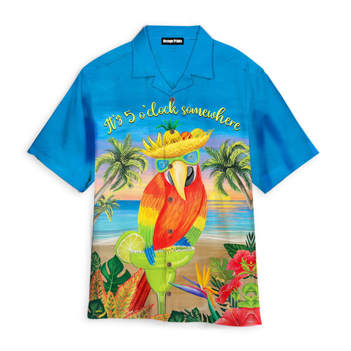 Parrot It’S 5 O’Clock Somewhere Who Cares Aloha Hawaiian Shirts For Men & For Women | Hl2666