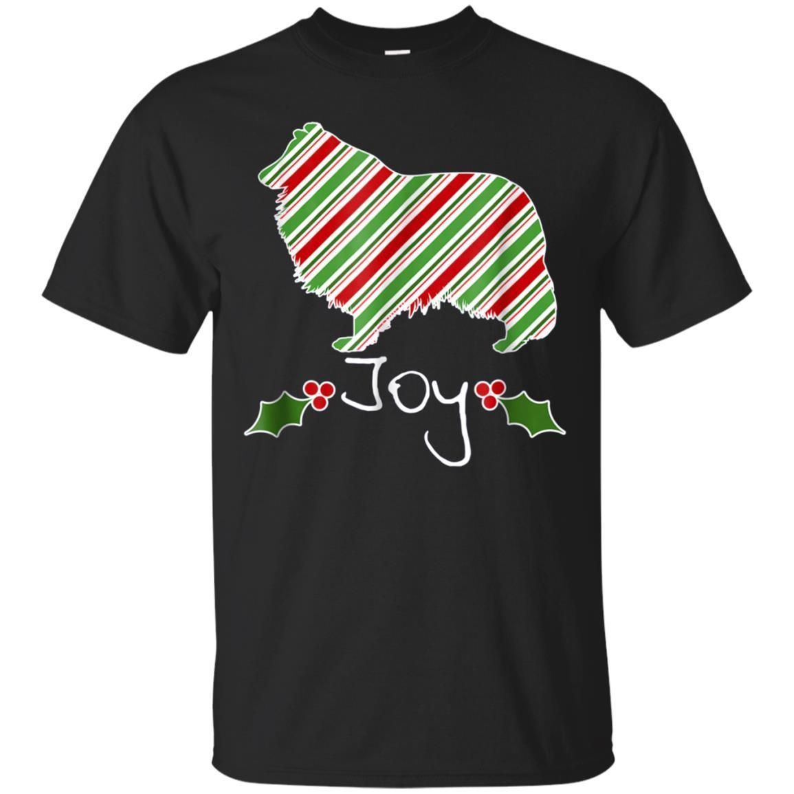 Cover your body with amazing Collie Christmas Joy Candy Cane T-Shirt Dog Lover Gift