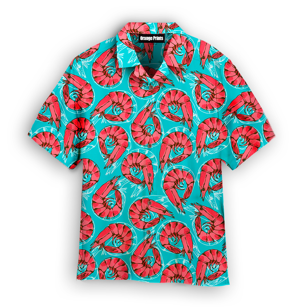 Shrimp Seafood Aloha Hawaiian Shirts For Men & For Women | Wt6828