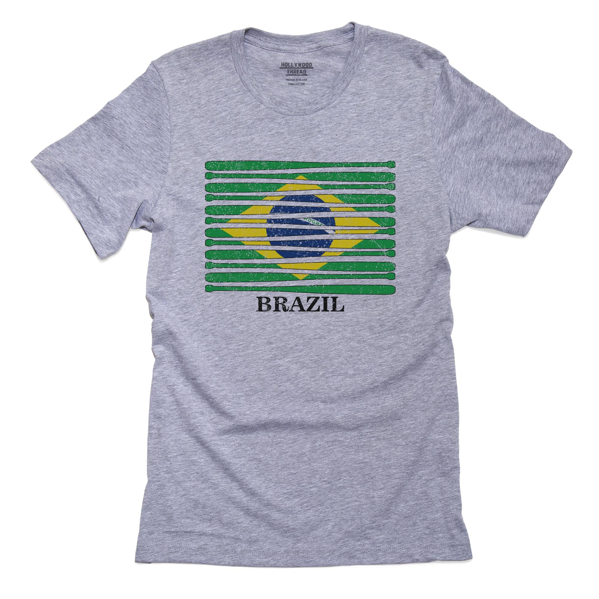 Brazil Baseball Classic – World Vintage Bats Flag T-Shirt, Framed Print, Pillow, Golf Towel