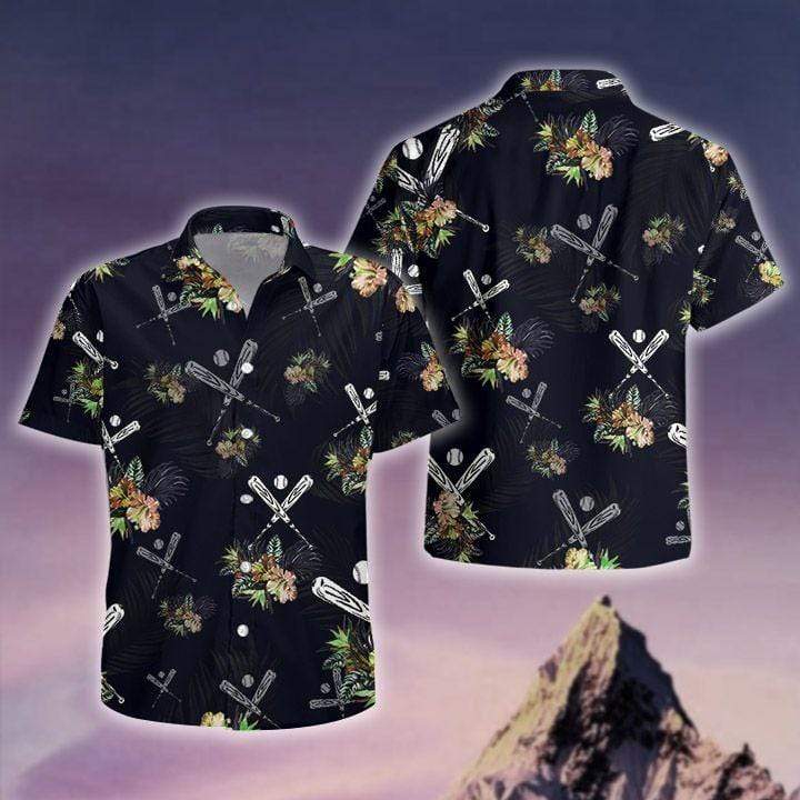 Baseball Tropical Unisex Hawaiian Shirts