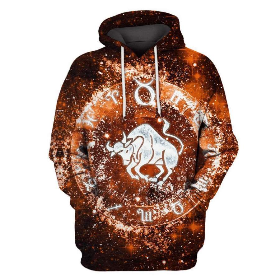 3D Zodiac Taurus Hoodie NTH150814