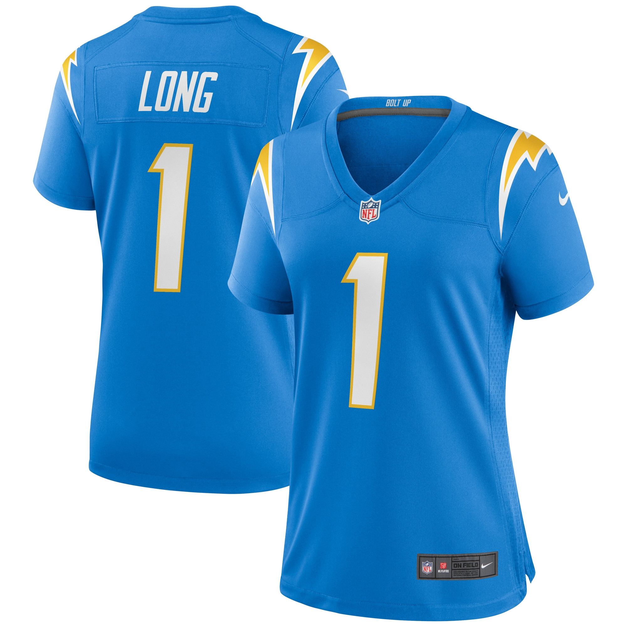 Ty Long Los Angeles Chargers Womens Game Jersey – Powder Blue NFL