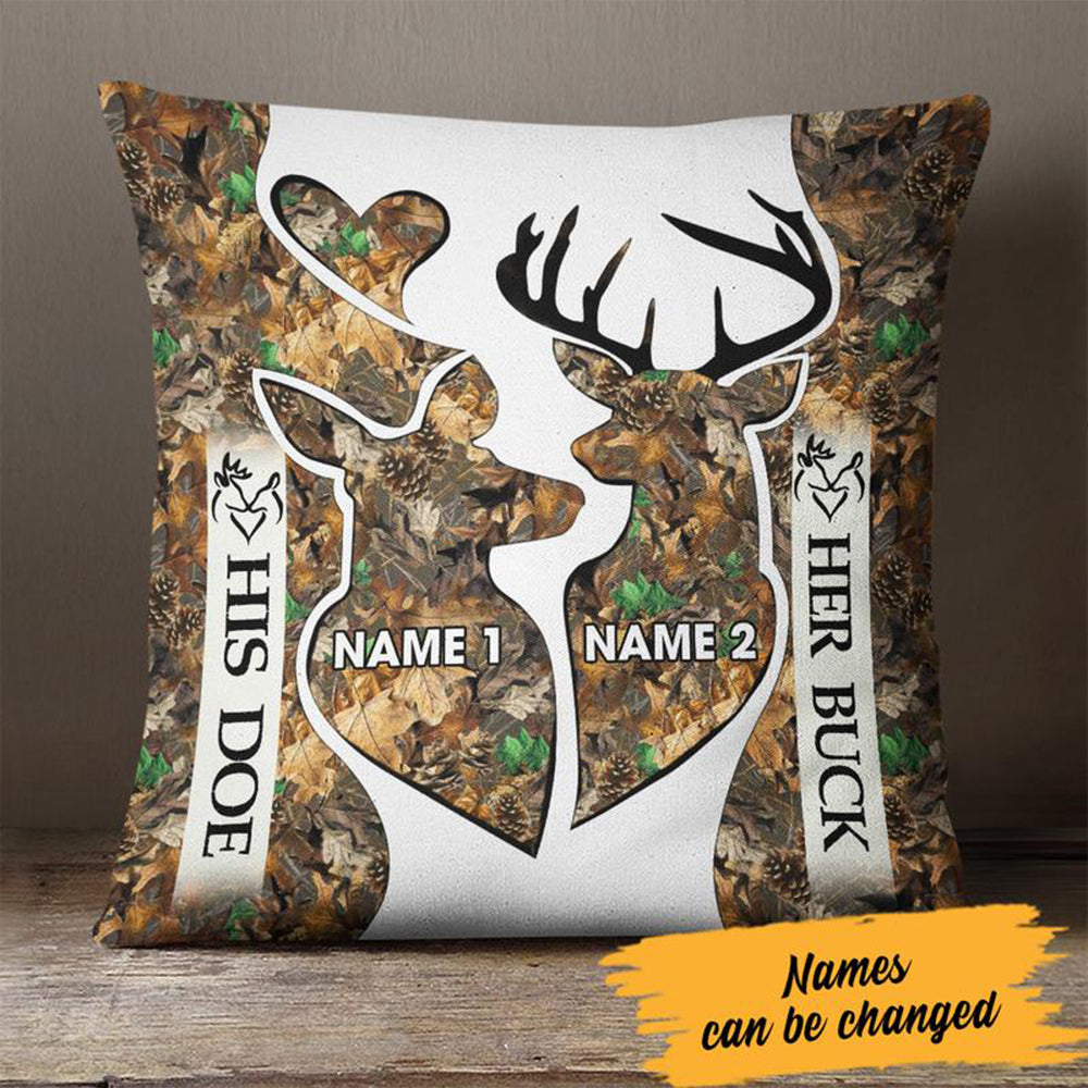 Personalized Hunting Couple I Choose You Pillow My311 87O34 (Insert Included)