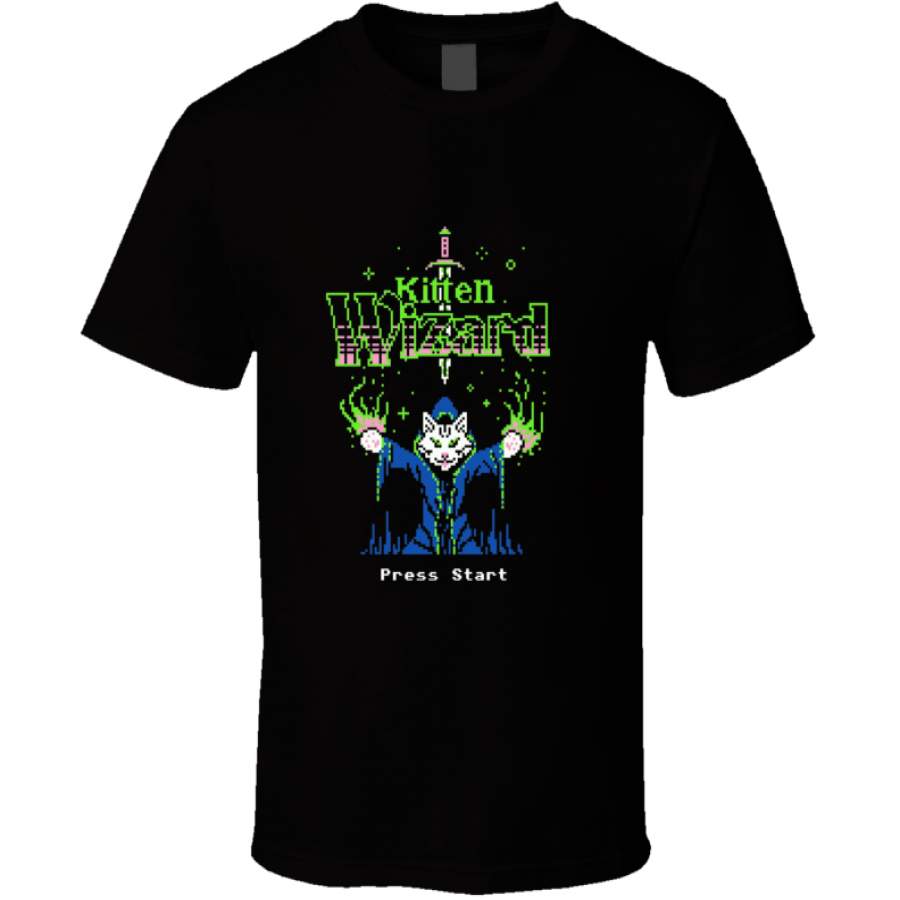 Kitten Wizard T Shirt