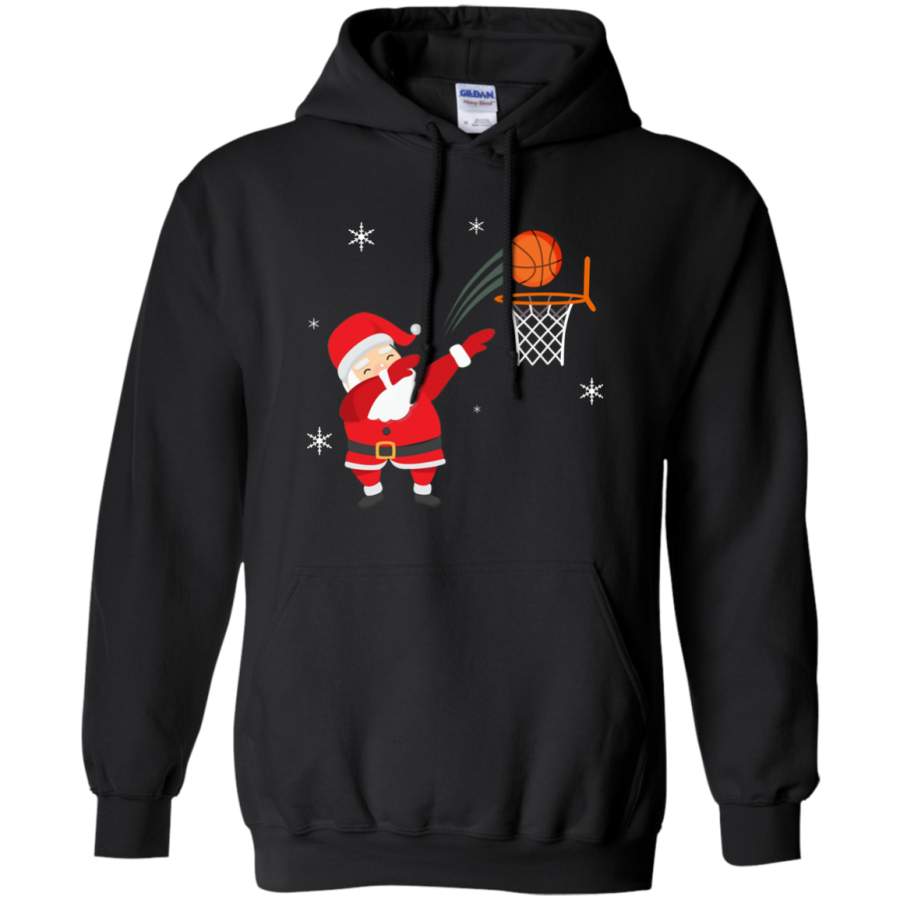 Dabbing Basketball Christmas Shirt – Santa Claus Dab T-Shirt  Pullover Hoodie  .