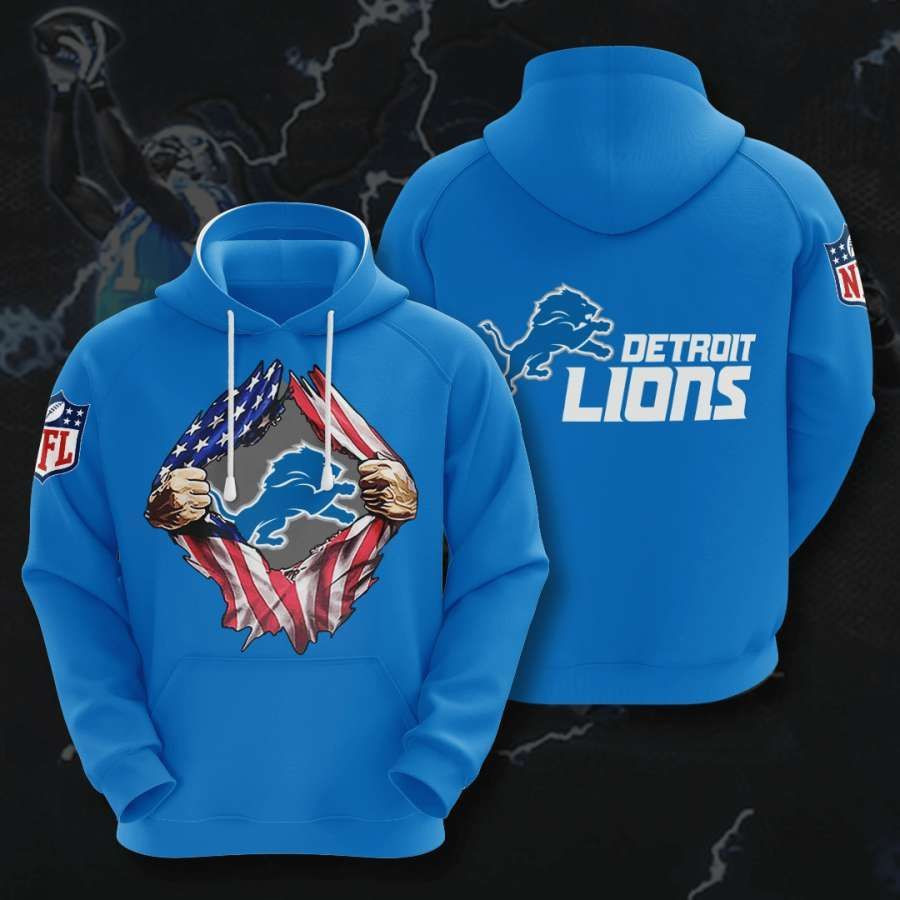 Detroit Lions Fans 3D All Over Designed Hoodie Gifts For Detroit Lions Fans Detroit Lions Lovers