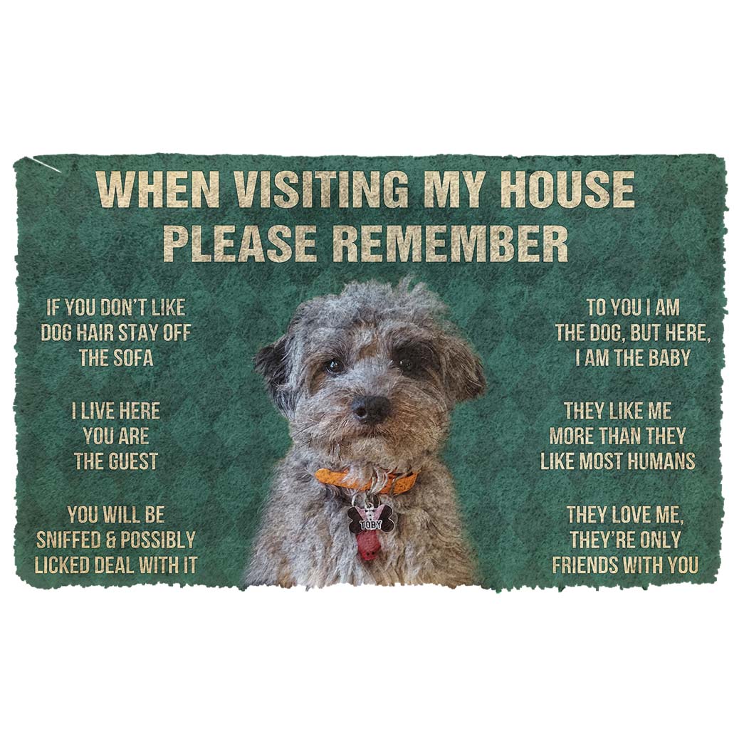 Gearhumans 3D Please Remember Dog Custom Doormat