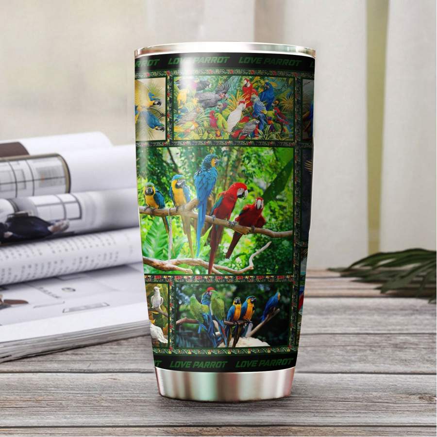 Parrots Stainless Steel Tumbler