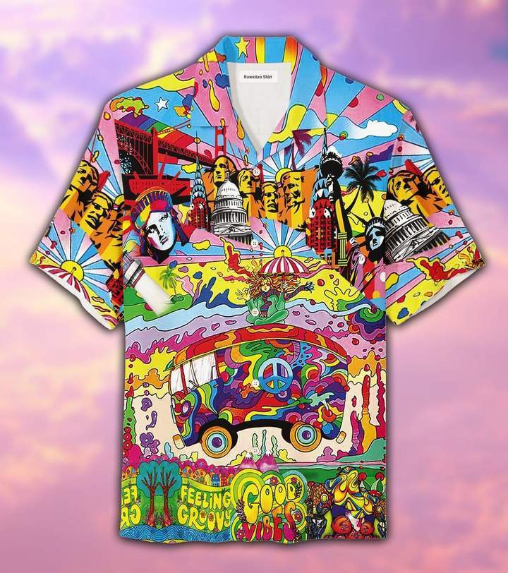 Colorful Hippie Feeling Groovy Hawaii Shirt Unisex Adult Ha48047