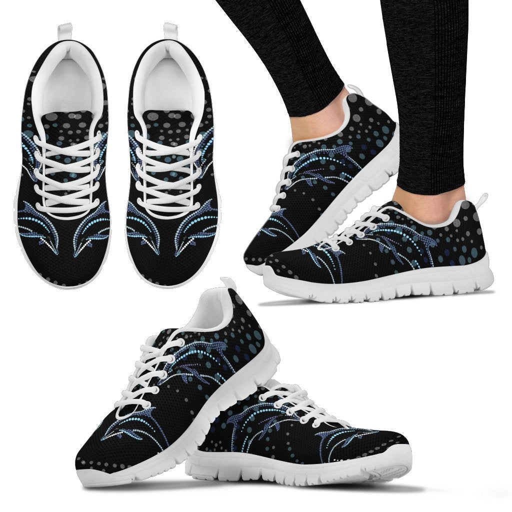 Dolphin Dot Design Women Sneakers Shoes