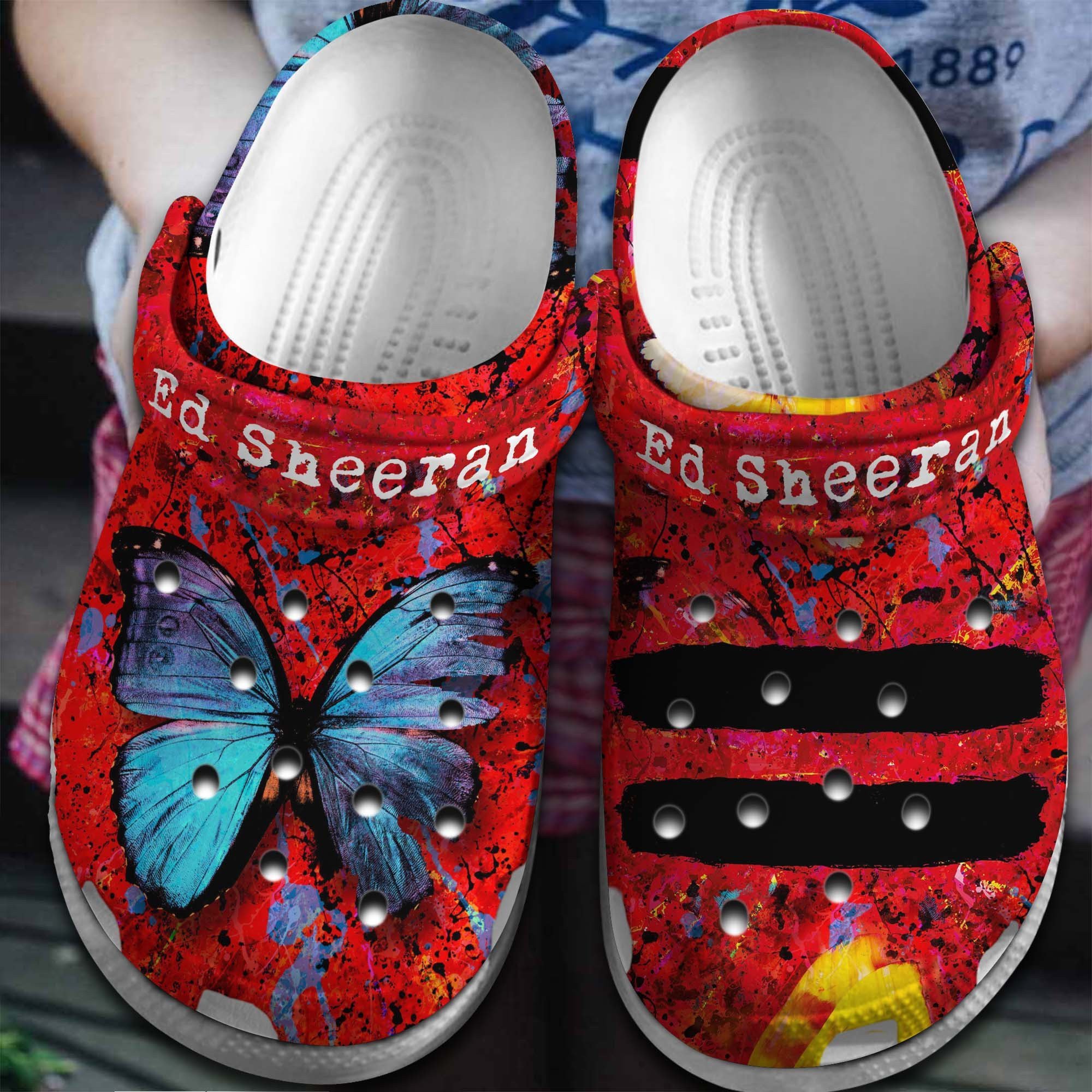 Ed Sheeran Singer Music Crocss Crocband Clogs Shoes Comfortable For Men Women And Kids