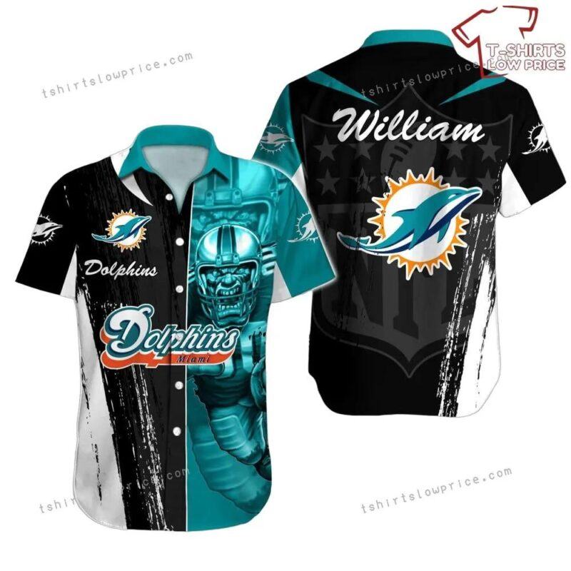 Personalized Miami Dolphins Hawaiian Shirt Nfl Football Hawaiian Shirt Cheap