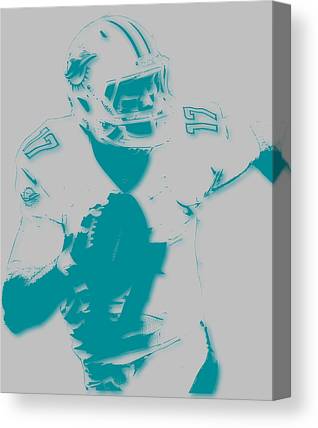 Miami Dolphins Ryan Tannehill Joe Hamilton Canvas Print