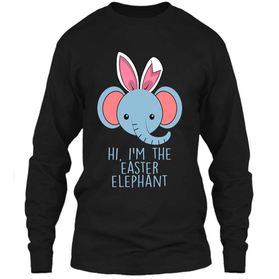 Cute and funny bunny elephant Easter bunny shirt. LS Ultra Cotton Tshirt