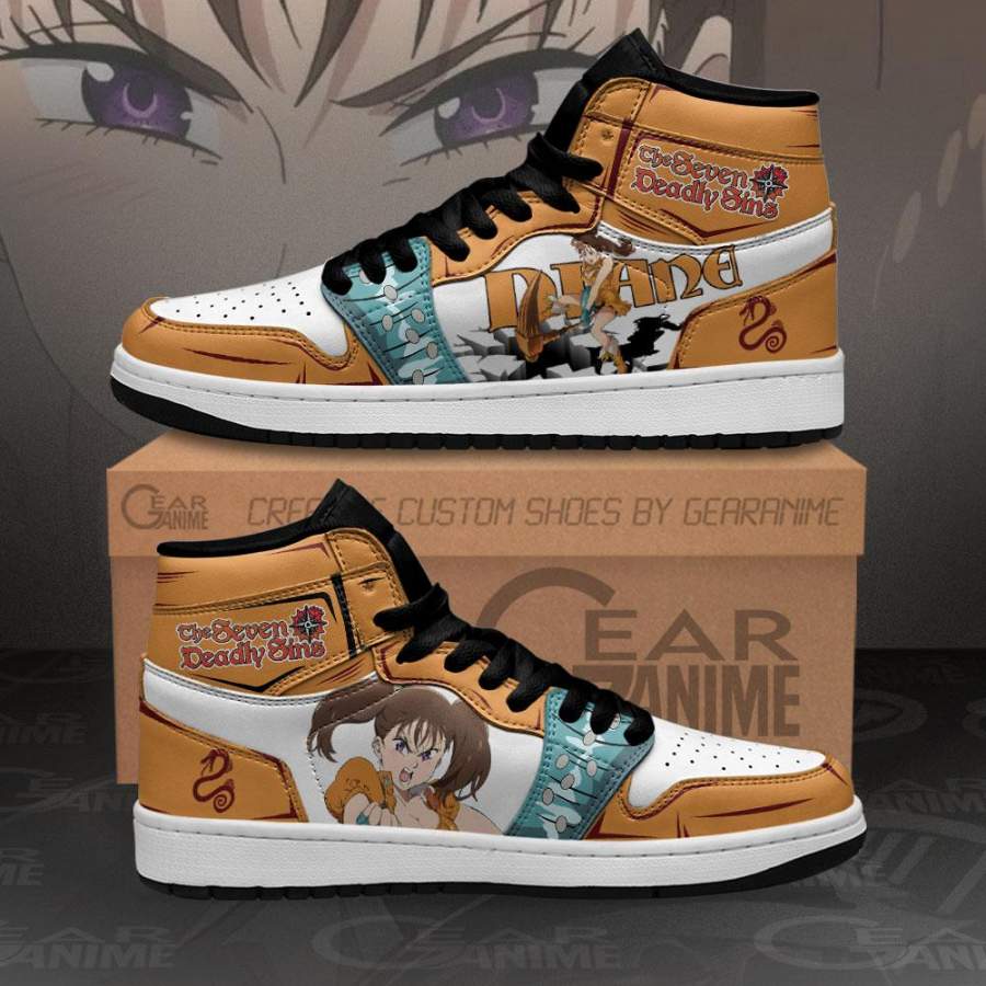 Diane Jordan Sneakers Seven Deadly Sins Anime Shoes MN10