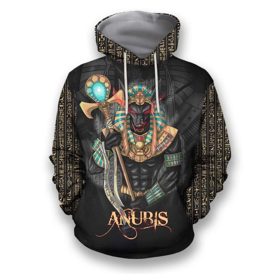 3D All Over Printed Anubis Shirts Hoodie