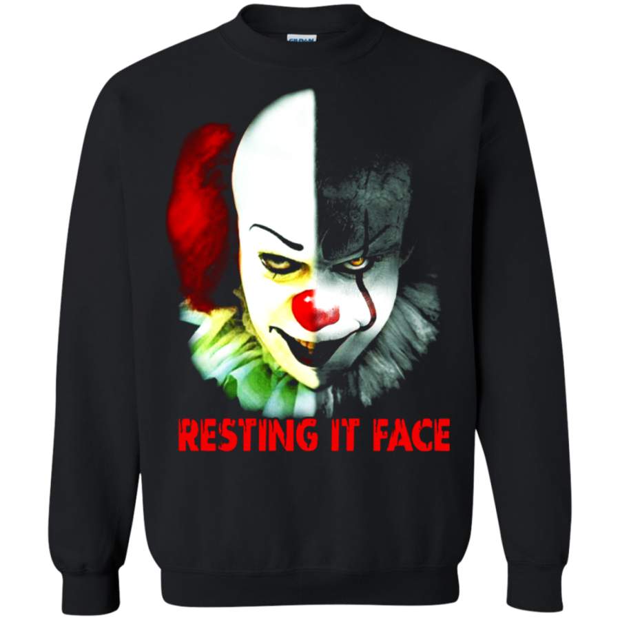 AGR IT Pennywise Resting It Face Stephen King Sweatshirt