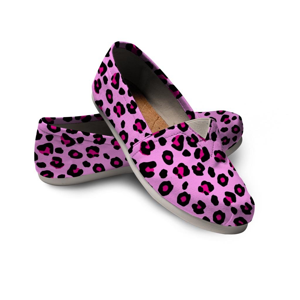 Pink Leopard Canvas Shoes