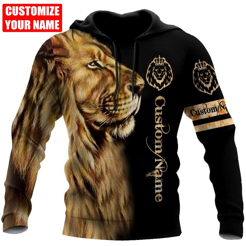 Tmarc Tee Custom Name King Lion Unisex  Hoodie Ntn23052206