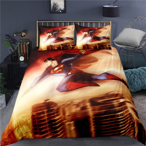 Super Hero Superman 6 Duvet Cover Pillowcase Home Decor 3D Bedding Set 8