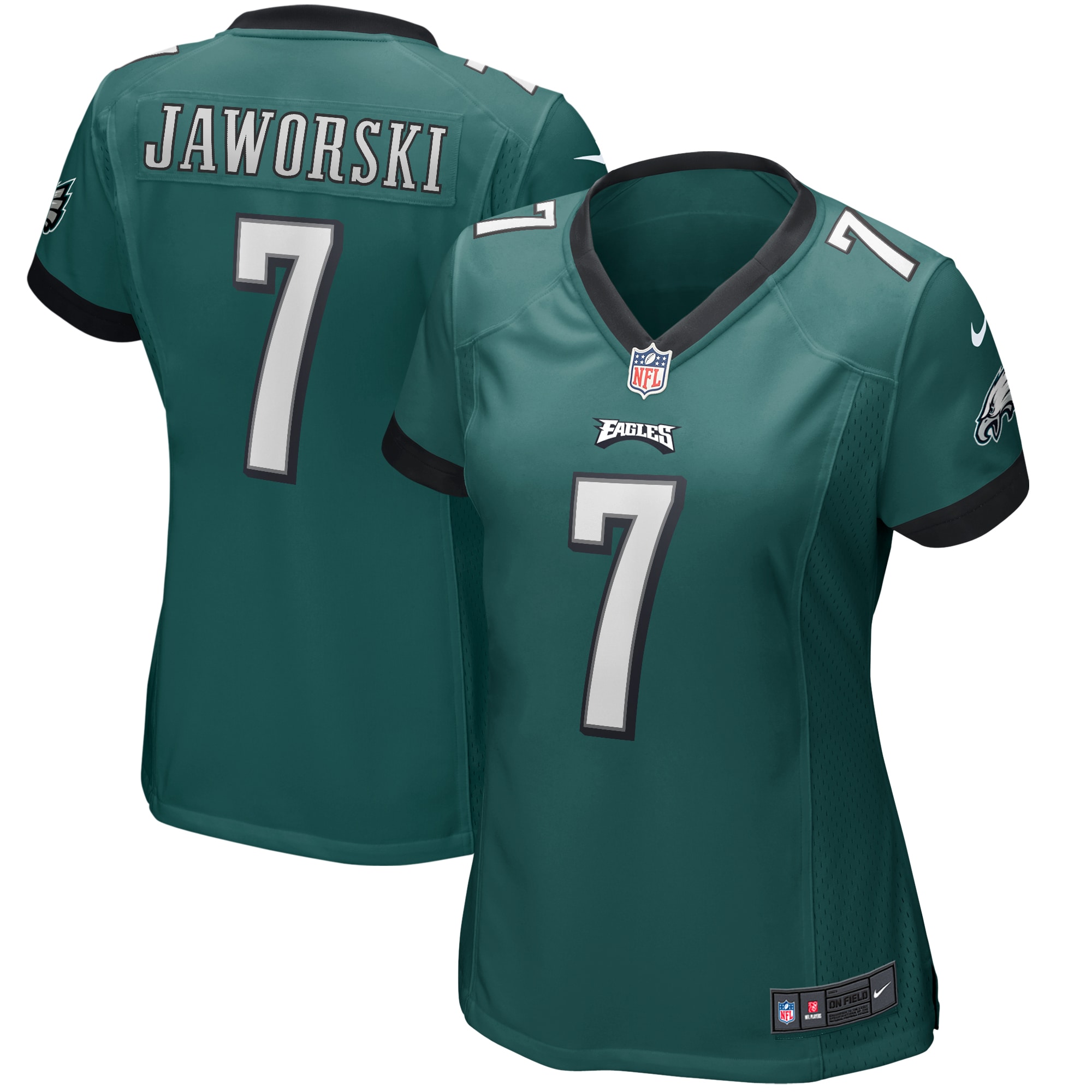 Women’s Philadelphia Eagles Ron Jaworski Midnight Green Game Retired Player Jersey