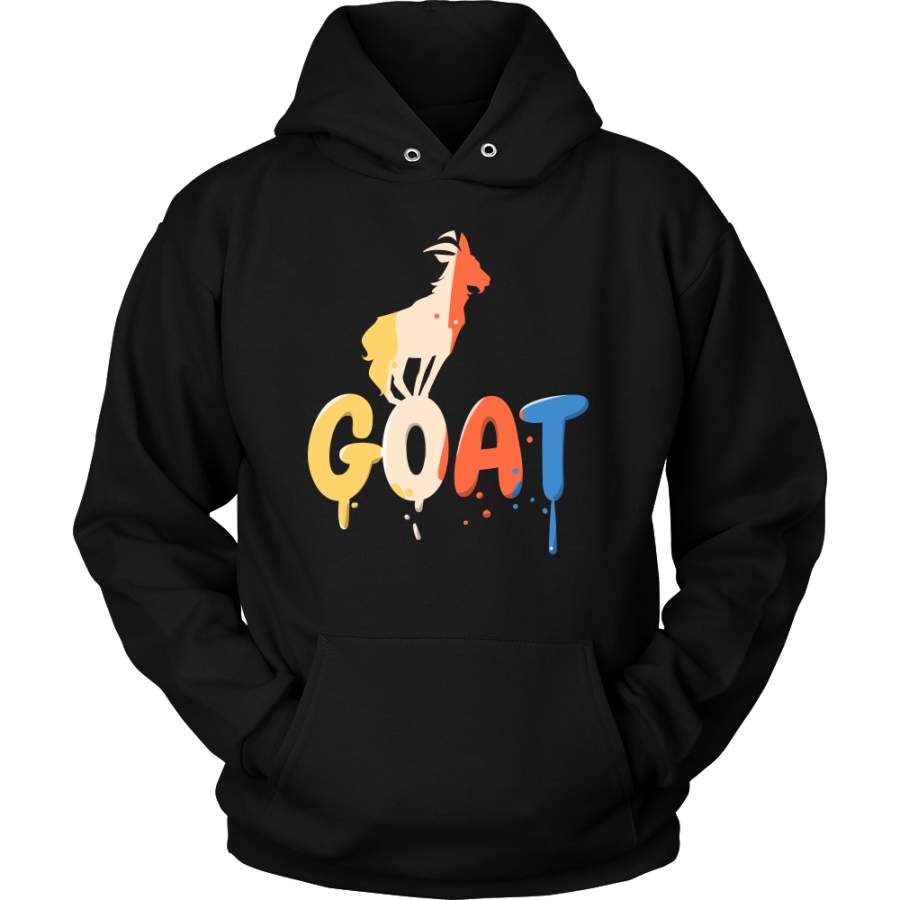 Vintage Style Goat Farm Animal Silhouette Hoodie