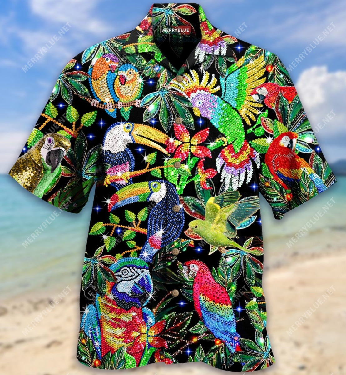 Be A Parrot In A Flock Of Pigeons Unisex Hawaiian Shirt