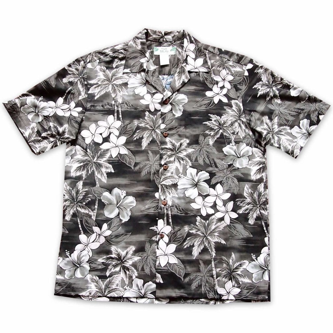 Diamond Head Grey Hawaii Cotton Shirt Ha107420