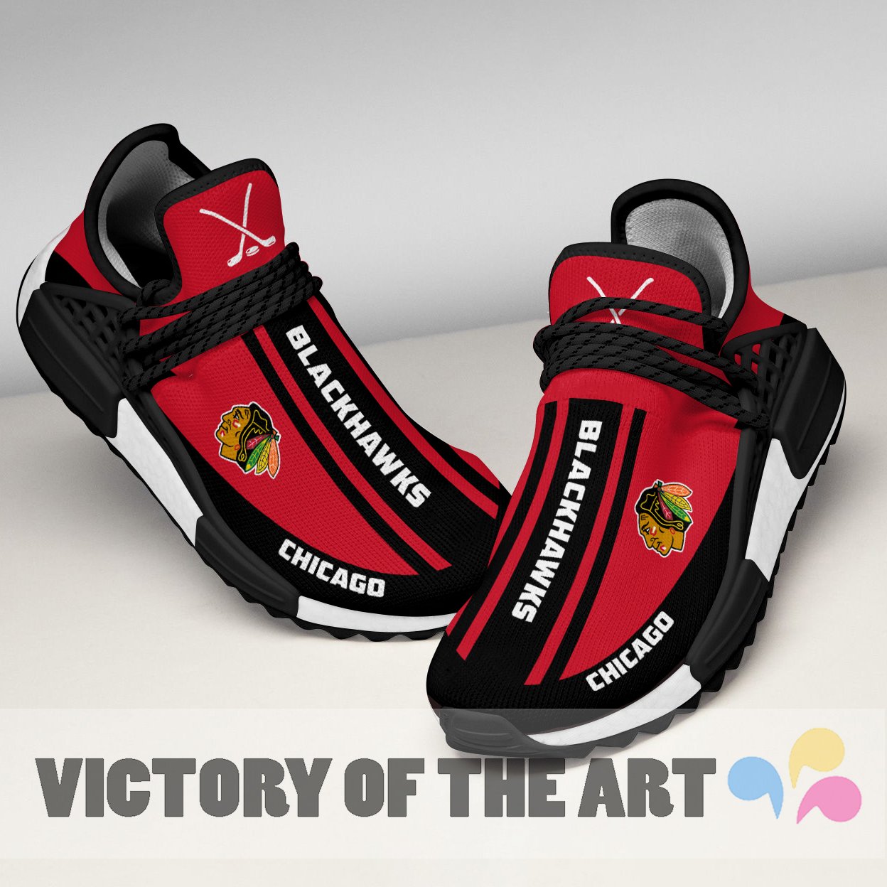 Fashion Unique Chicago Blackhawks Human Race Shoes