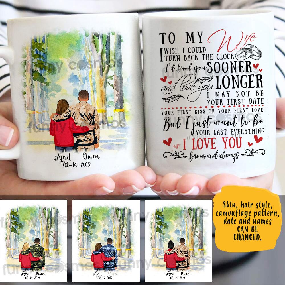 191226201ADS Soldier Veteran Mug lover mug  customized  hair skin mug, personalized Valentine’s Day gift