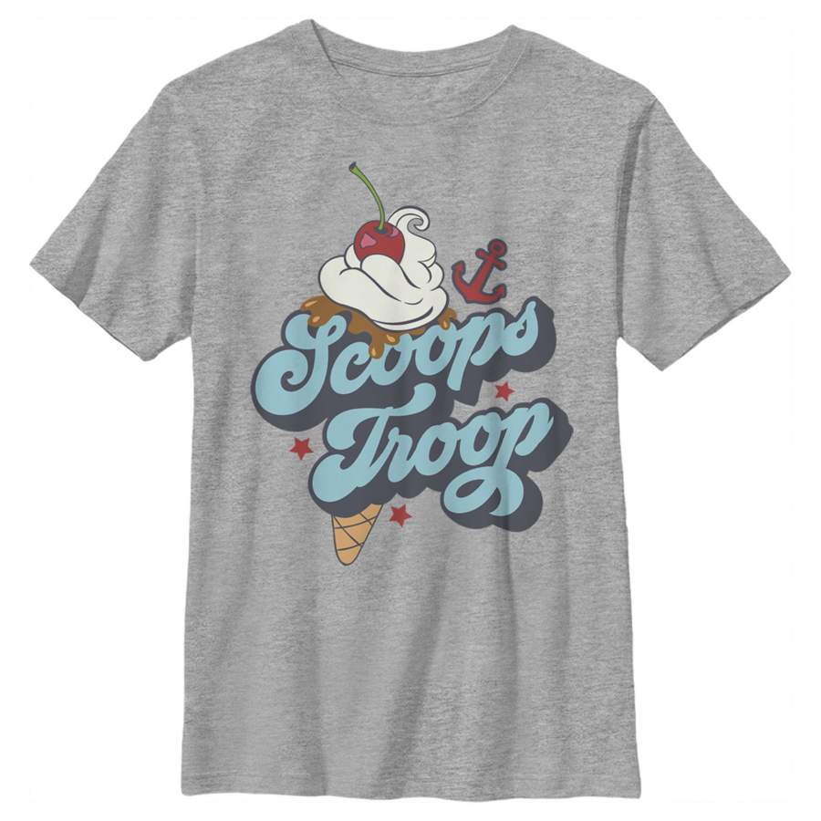 Stranger Things Boy’s Scoops Troop Ice  T Shirt