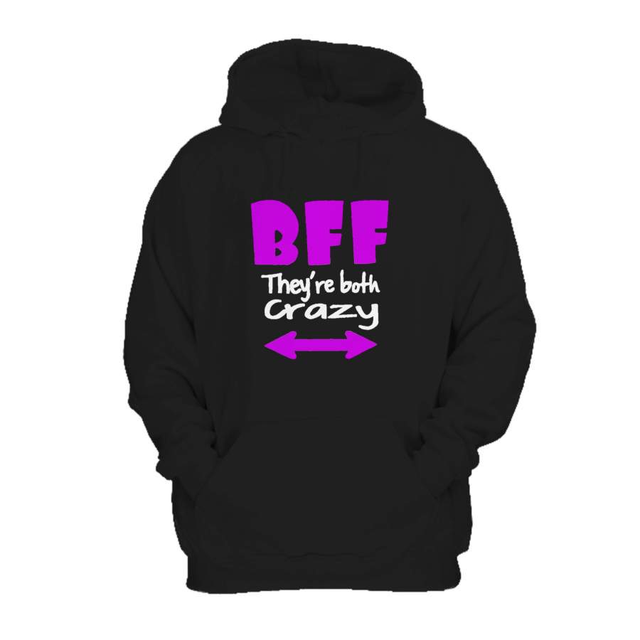 Bff They’re Both Crazy Christmas Friends Forever Hoodie