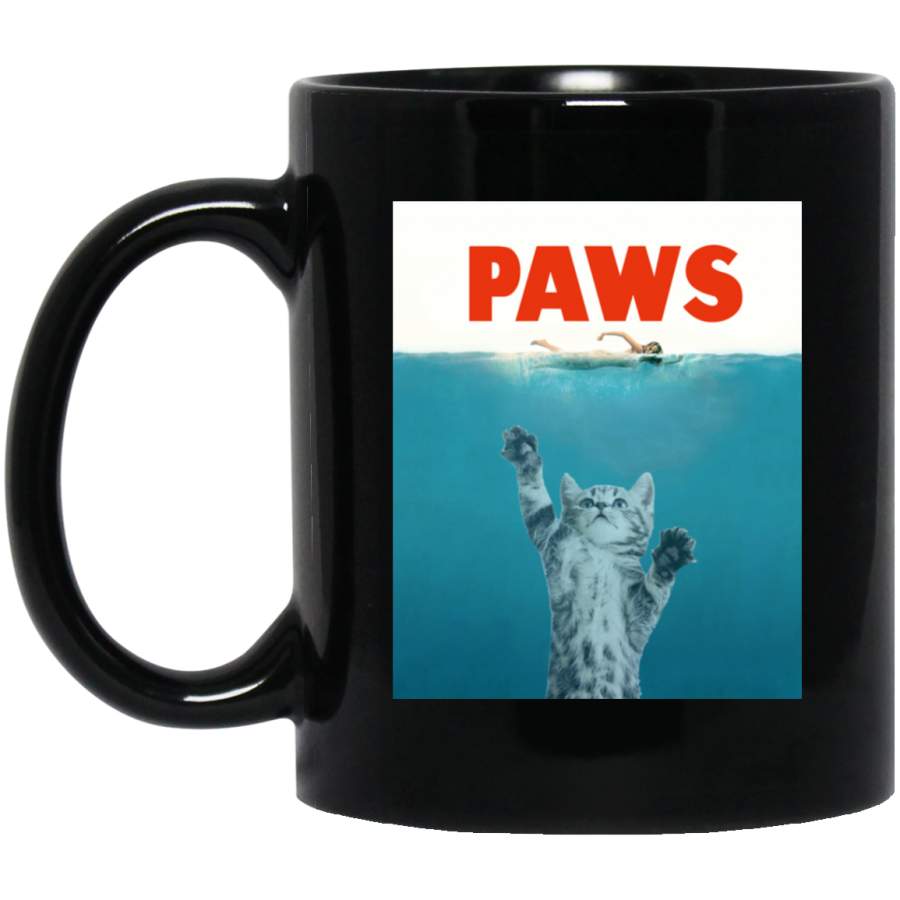 Paws – Cat Kitten Meow Parody T Black Mug