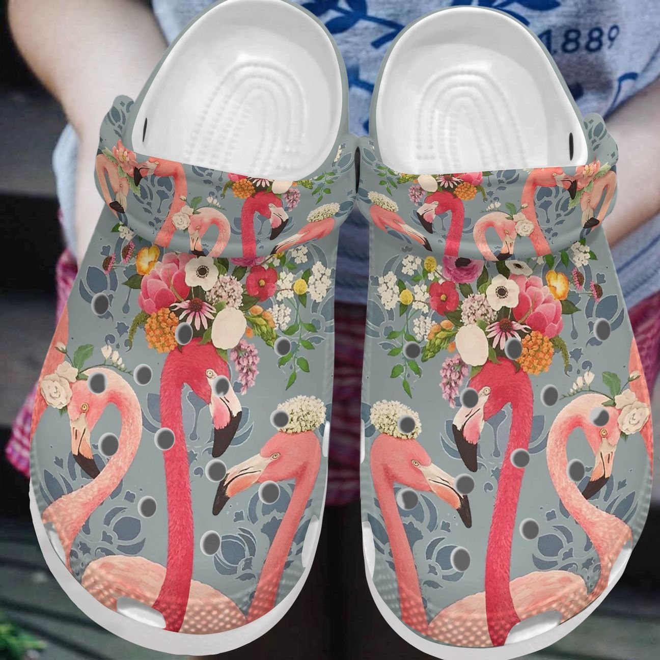 Flamingo Personalized Clog, Custom Name, Text, Color, Number Fashion Style For Women, Men, Kid, Print 3D Flamingo Lovers