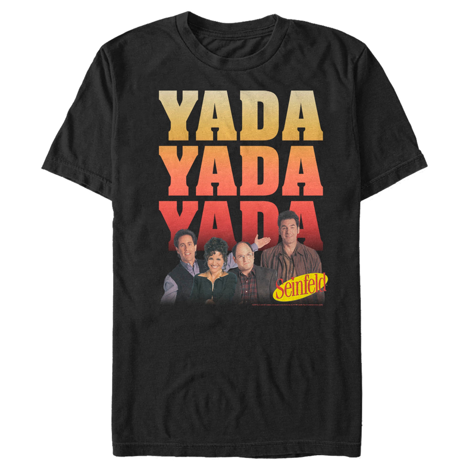 Seinfeld Men’S Yada Yada Yada Cast Photo  T-Shirt