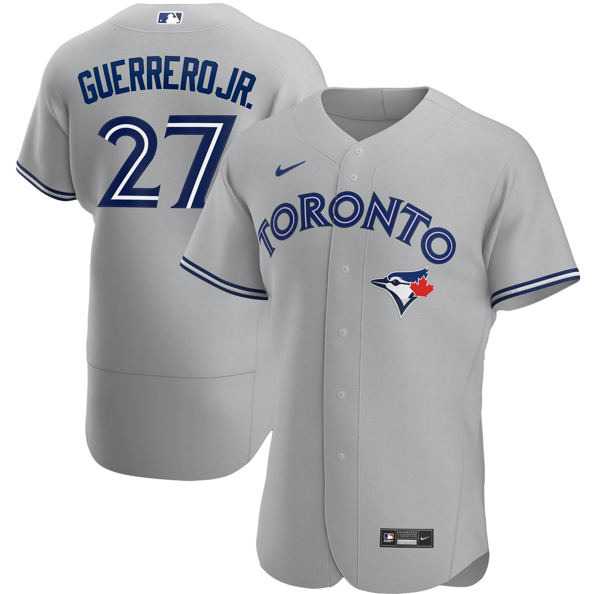 Vladimir Guerrero Jr. Toronto Blue Jays Road Authentic Player Jersey – Gray MLB