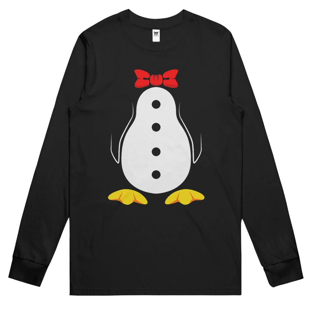 Penguin Costume Shirt Tuxedo Halloween Gift For Boys Girls Long Sleeve T Shirts