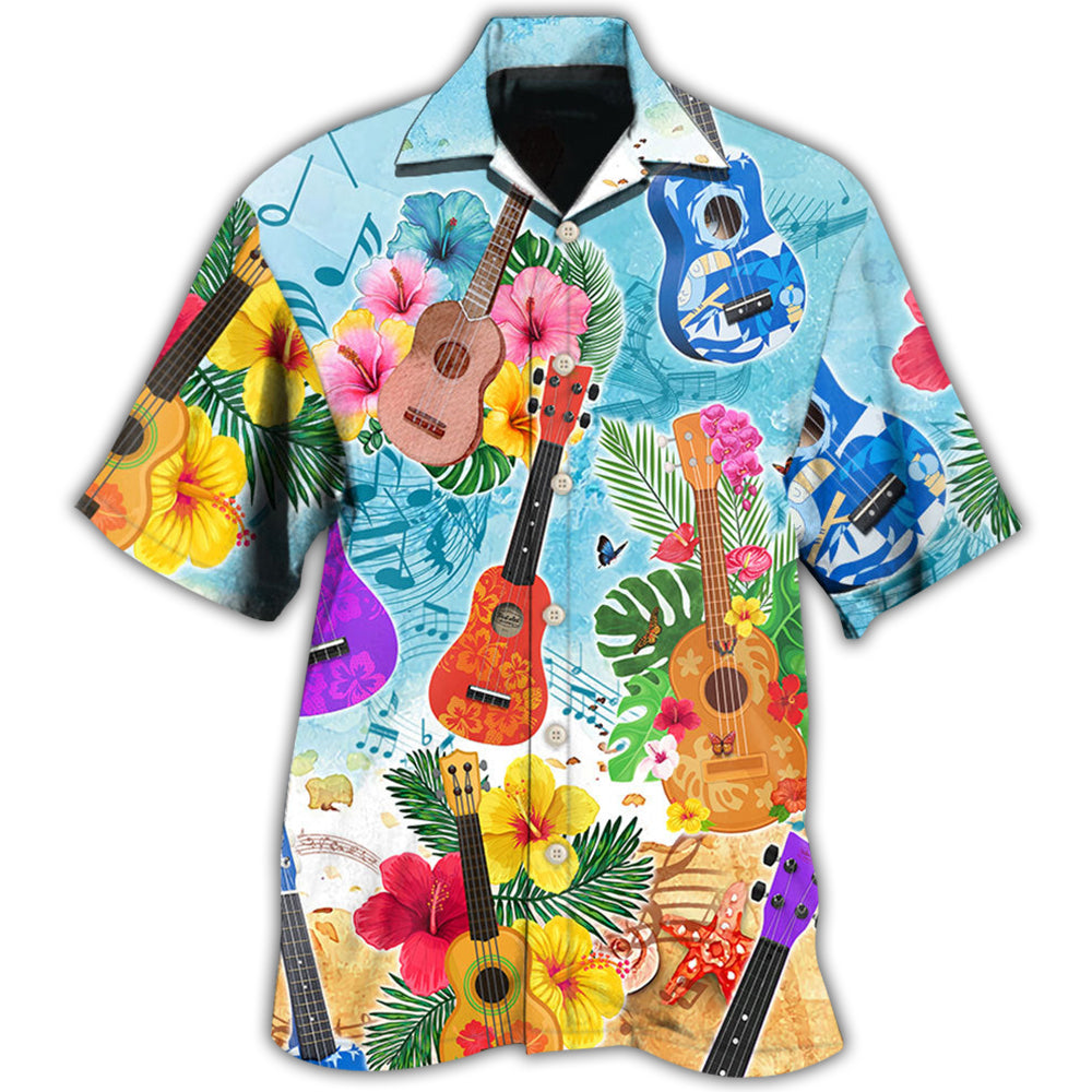 Guitar Tropical Hawaiian Ukulele Shirt Ha51618