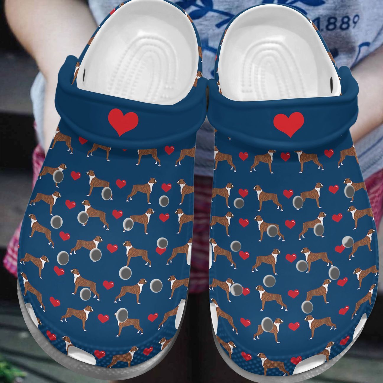 Boxer Personalize Clog, Custom Name, Text, Fashion Style For Women, Men, Kid, Print 3D Boxer Love