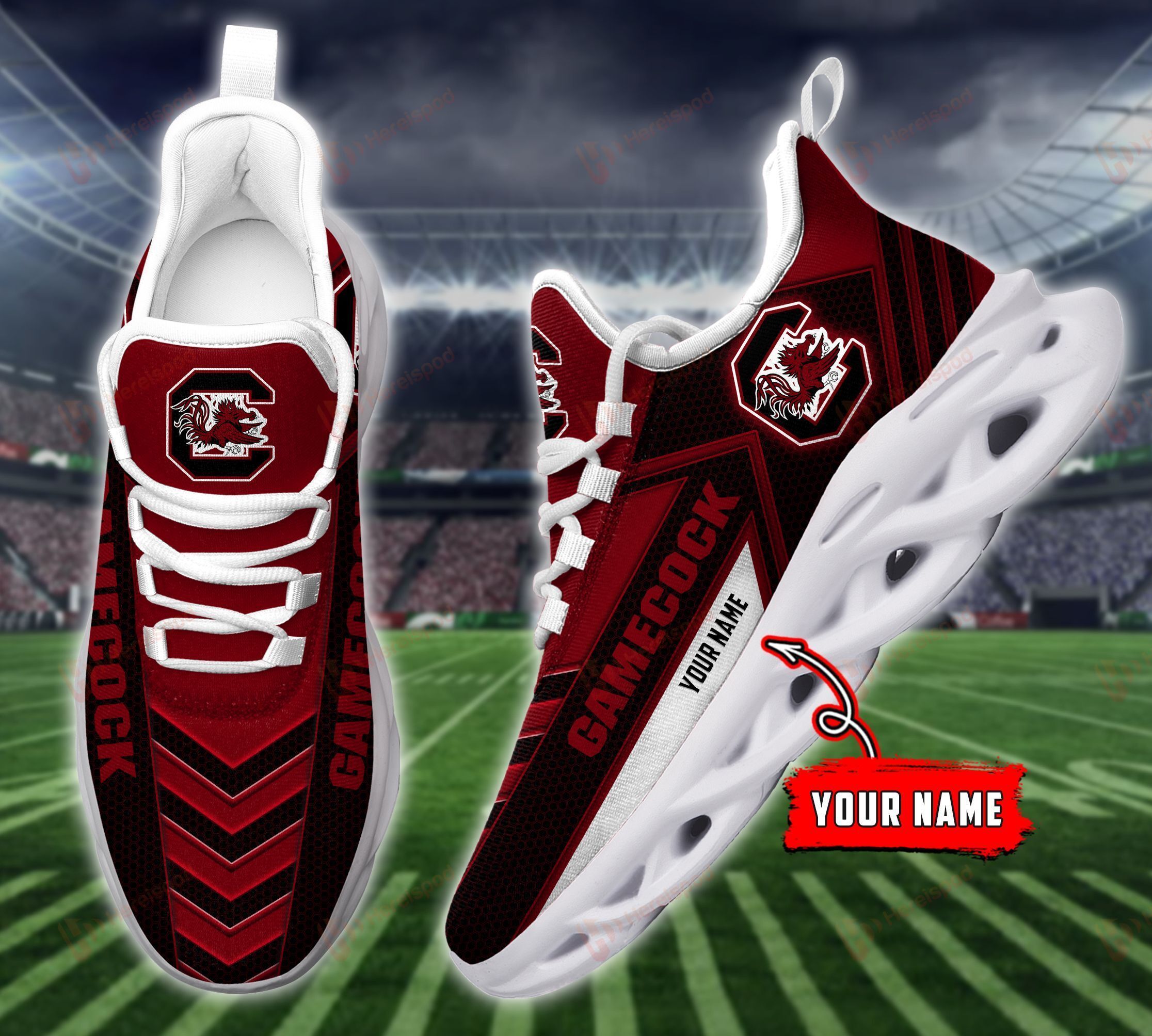 South Carolina Gamecocks Personalized  Max Soul Shoes Dism421082720