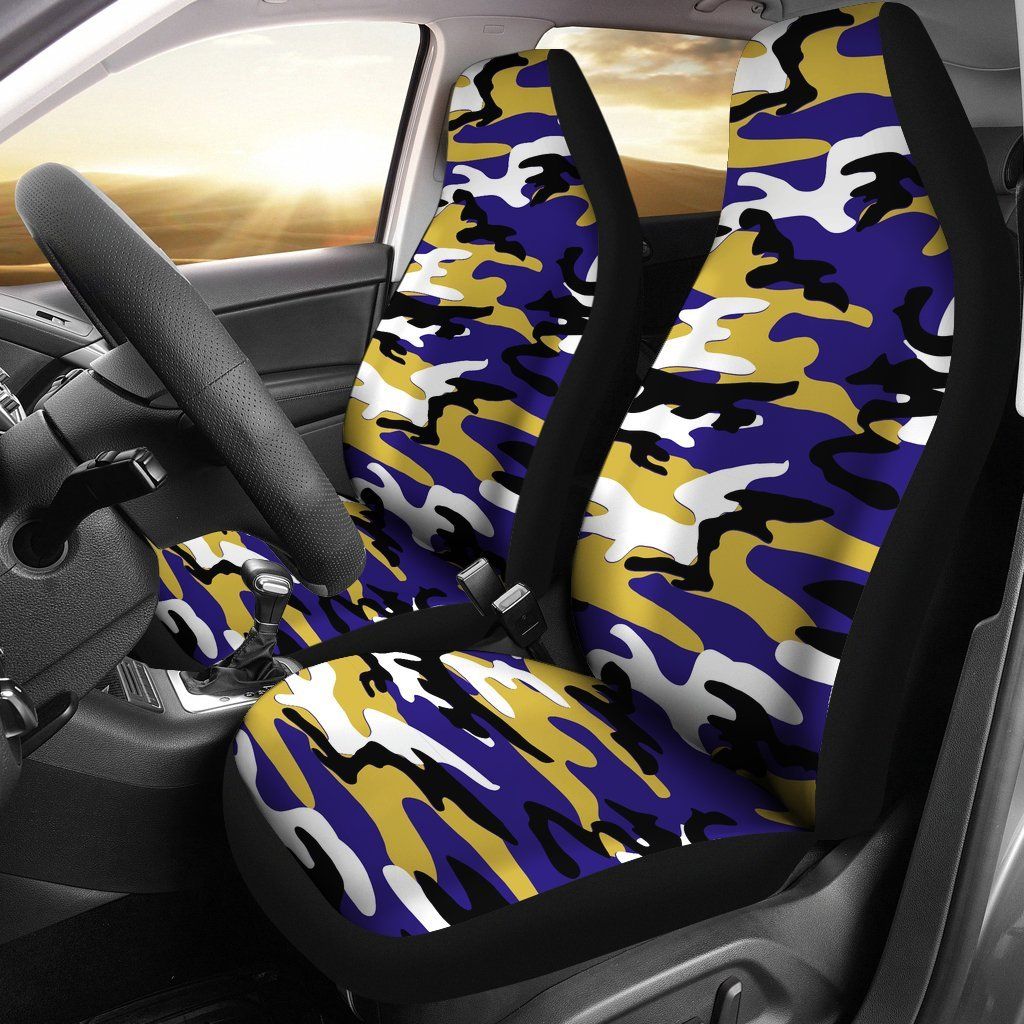 Baltimore Ravens Inspired Camo Car Seatcovers